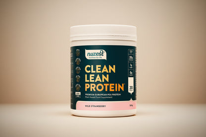  Nuzest Wild Strawberry Clean Lean Protein 500g – Front Label
