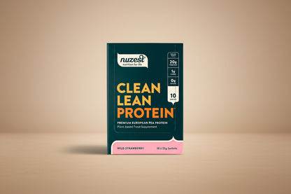 Nuzest Wild Strawberry Sachets 10 x 25g front packaging