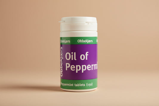 Obbekjaers Peppermint Tablets 150 Tablets Bottle