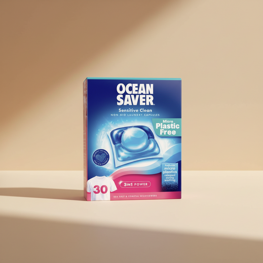 OceanSaver Sensitive Non Bio Laundry Capsules Case 6 x 30 Capsules
