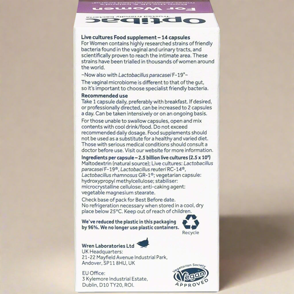 Optibac For Women 14 Capsules Supplement Info