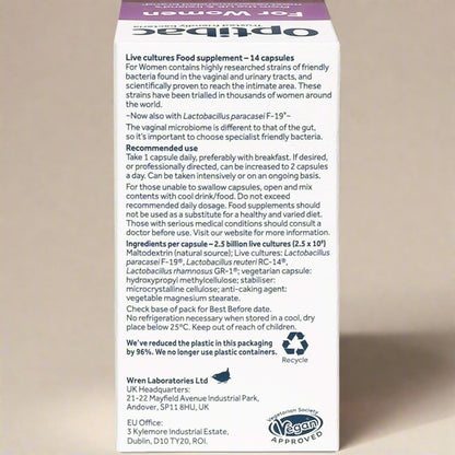 Optibac For Women 14 Capsules Supplement Info