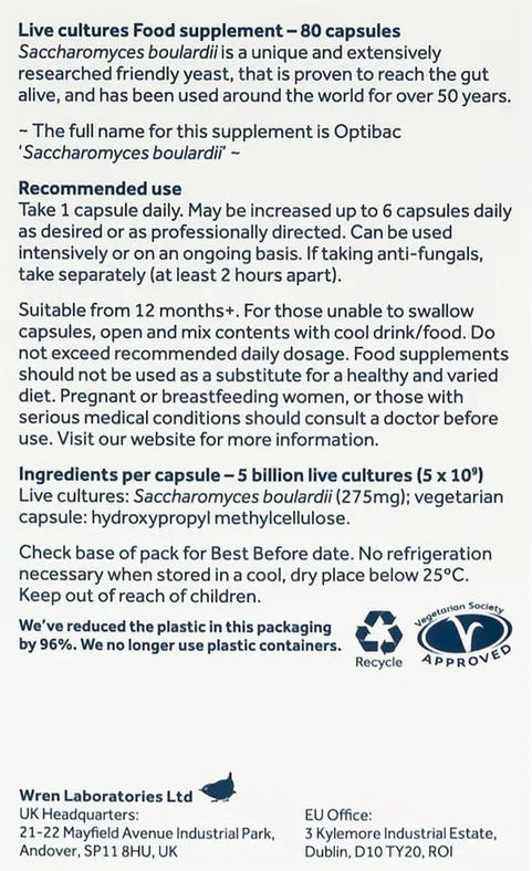 Optibac Yeast Probiotic Supplement