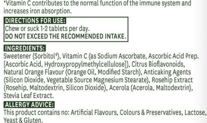 Product label with directions for use, ingredients, and allergy advice on a white background.
