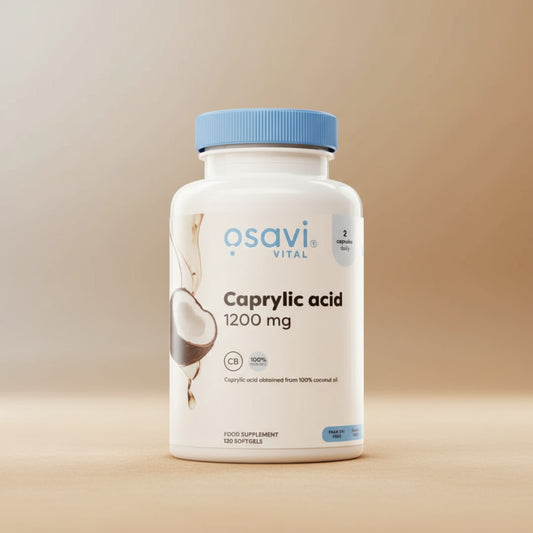 Osavi Caprylic Acid 1200mg 120 Soft Capsules Bottle