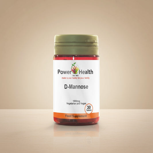 Power Health D-Mannose 1000mg 30 Tablets Bottle