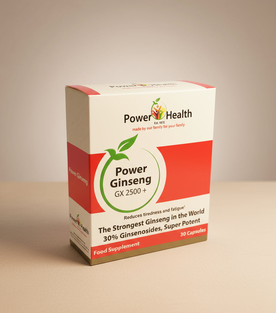 Power Health Korean Ginseng GX2500 Plus 30 Capsules Bottle