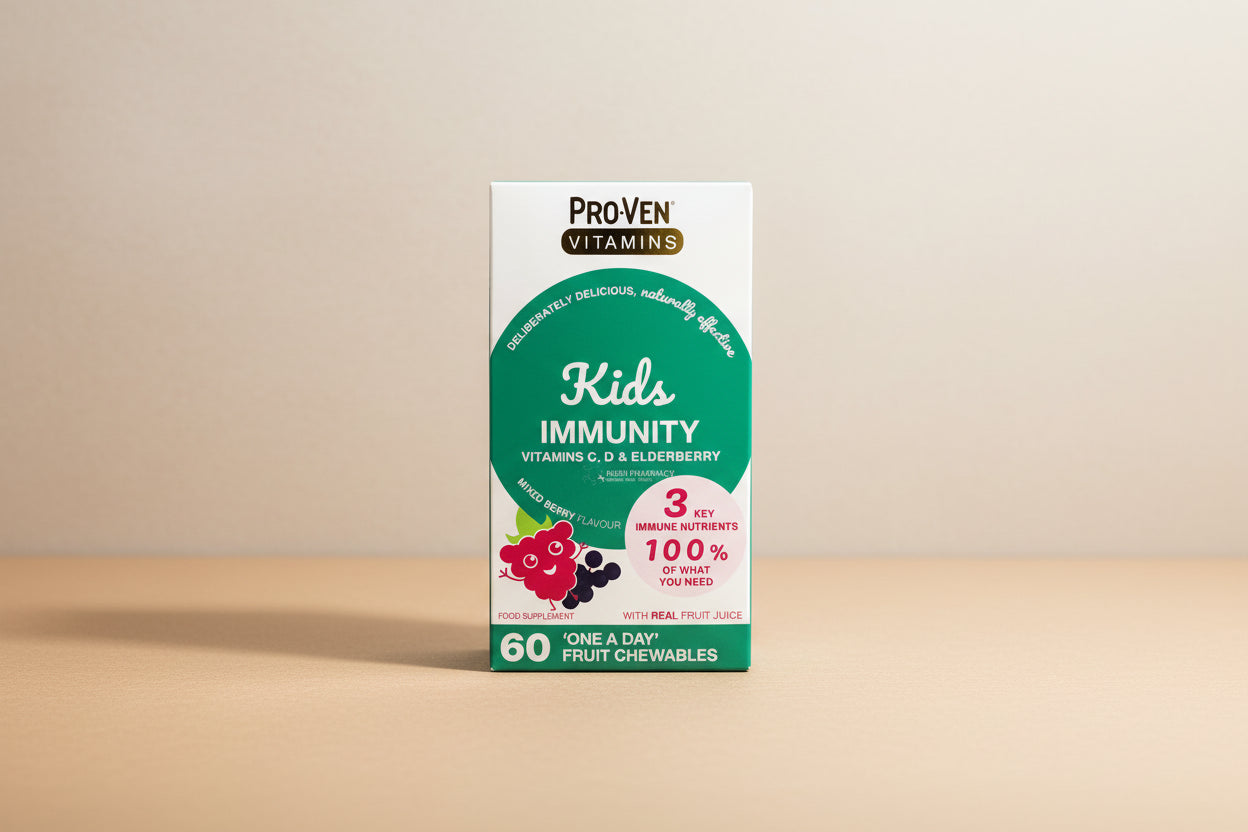 ProVen Kids Chewable Vitamin C D Elderberry 60 Tablets