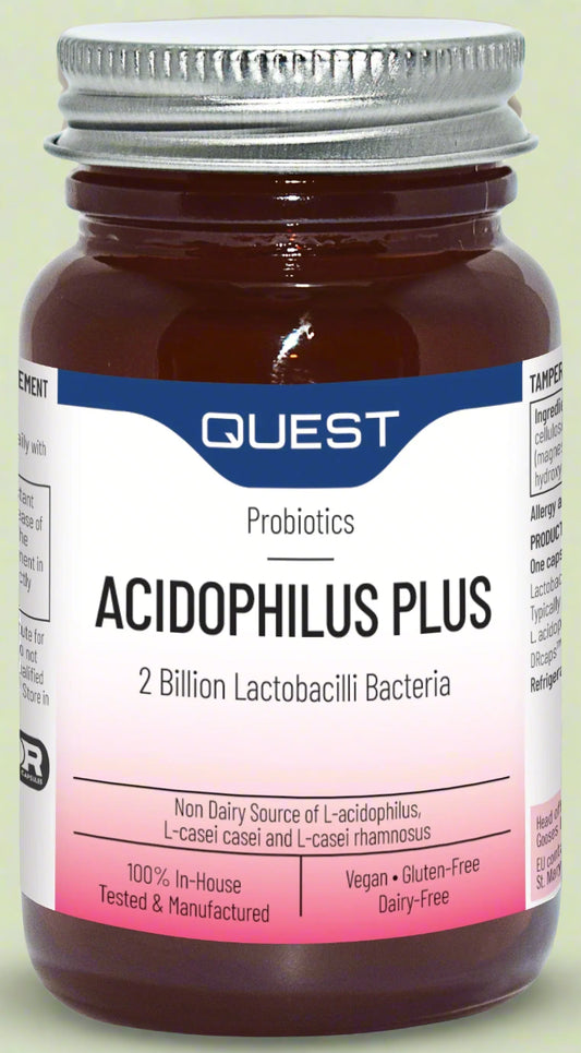  Quest Acidophilus Plus – 120 Capsules Front Bottle