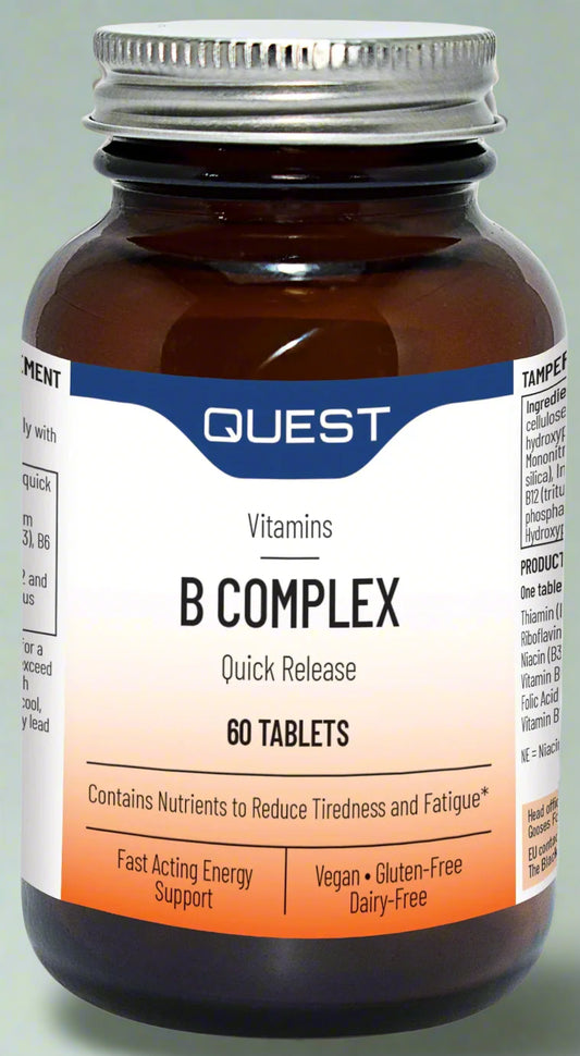  Quest B Complex Quick Release 60 Tablets Front View