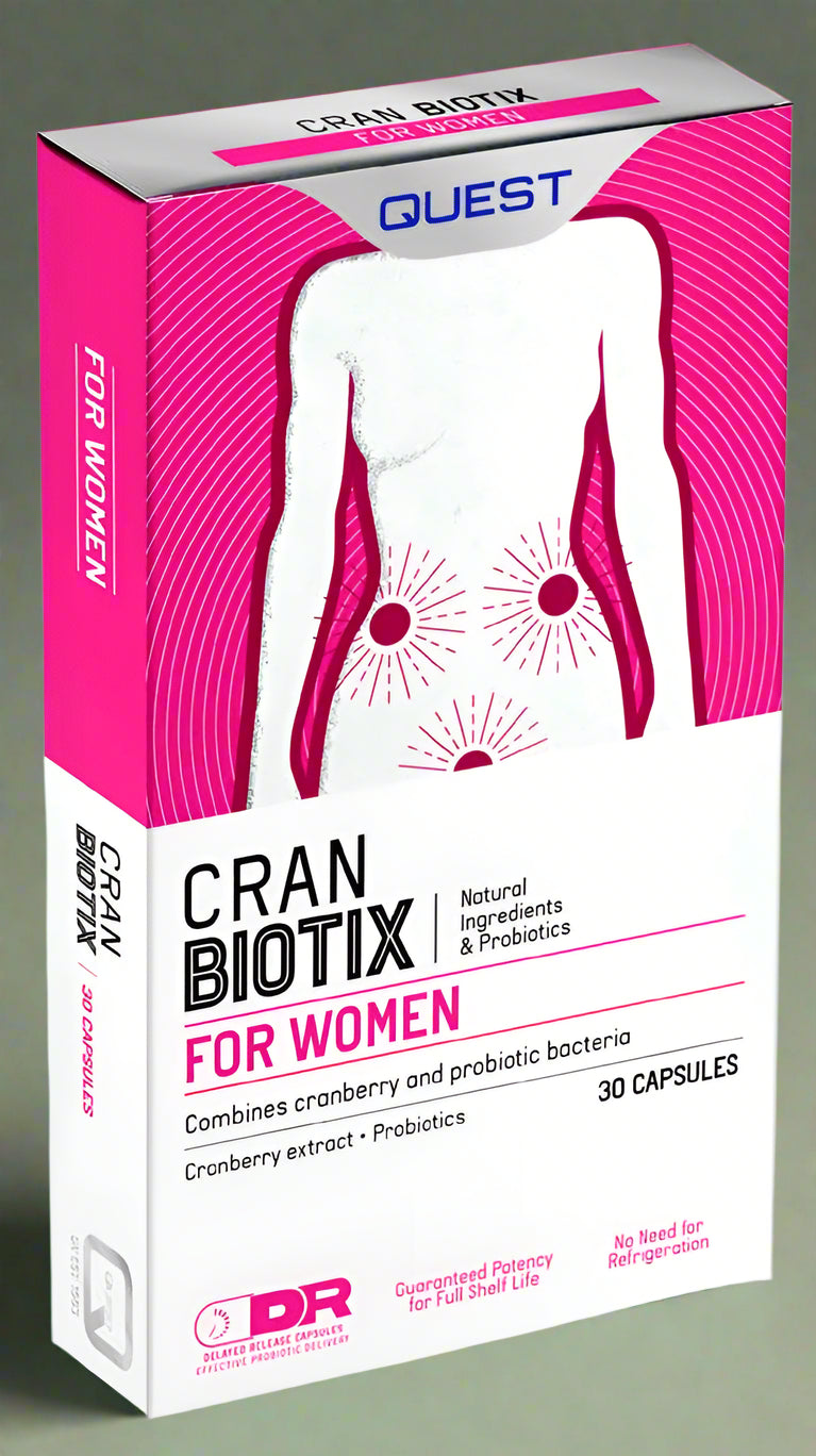 Quest CranBiotix – 30 Capsules Front Bottle Image