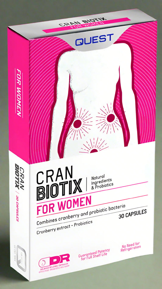 Quest CranBiotix – 30 Capsules Front Bottle Image