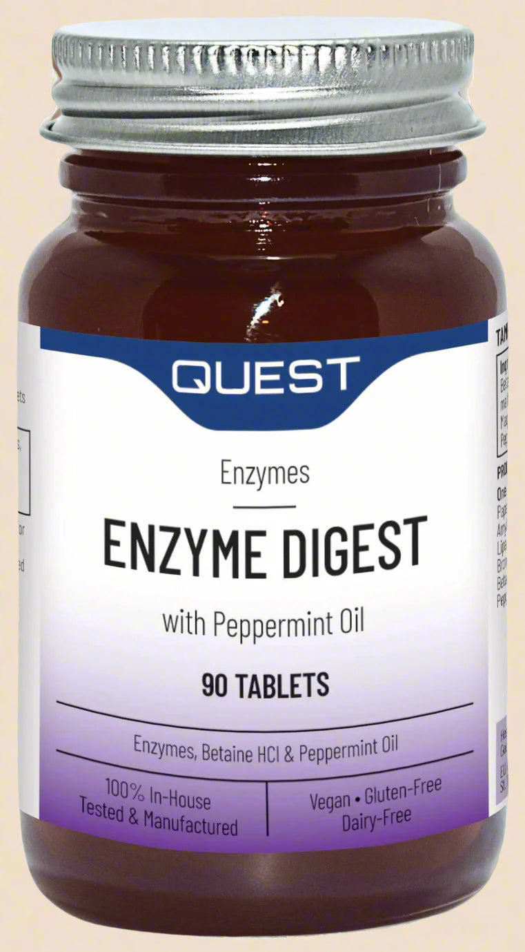  Quest Enzyme Digest 90 Tablets Front Bottle View