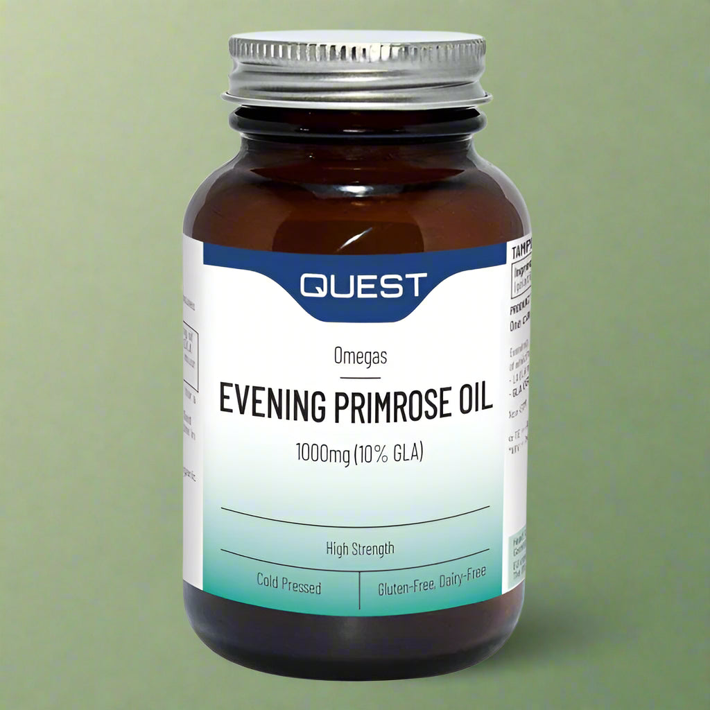 Quest Evening Primrose Oil 1000mg – 90 Capsules Front Bottle