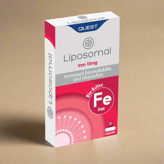 Quest Liposomal Iron 15mg 30 Capsules – High Absorption Supplement