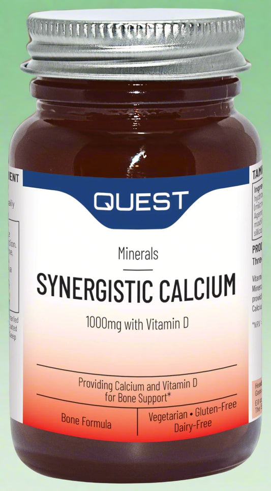 Quest Synergistic Calcium – 90 Tablets Front Bottle