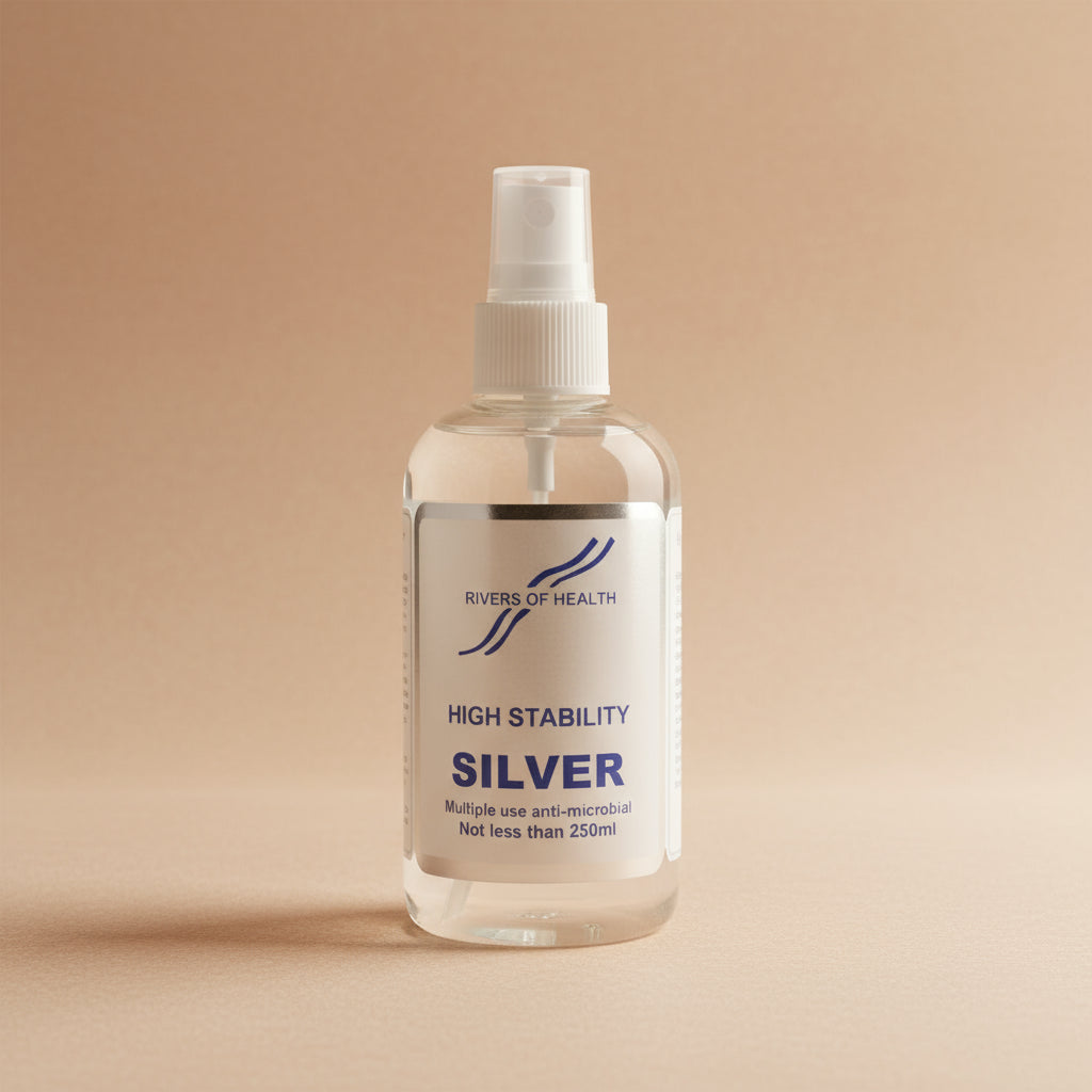 Rivers of Health Colloidal Silver Spray 250ml Bottle