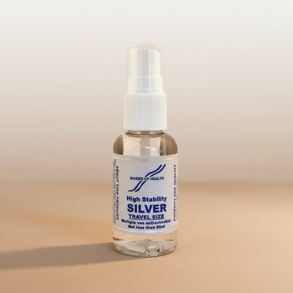 Rivers of Health Colloidal Silver Spray 50ml Bottle