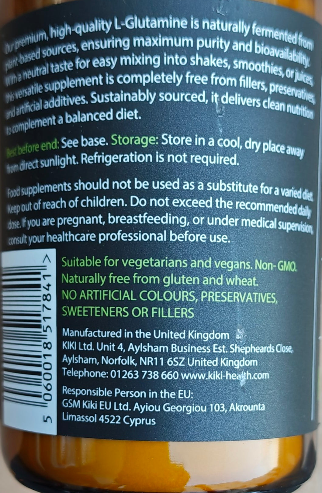 KIKI L-Glutamine Powder – 150g