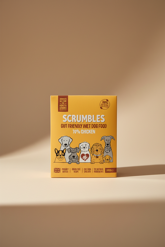 Scrumbles Chicken Complete Wet Dog Food Case 7 x 395g
