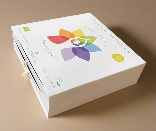 Solaris Chakra Tea Gift Set with 21 Pyramid Teabags