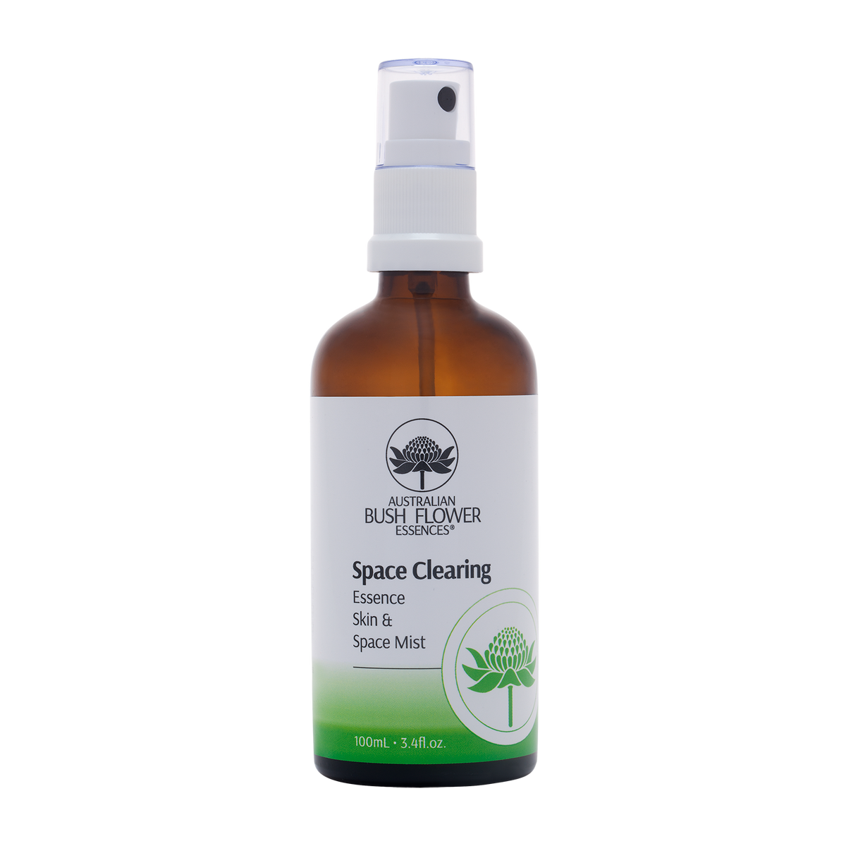 Australian Bush Flower Space Clearing Organic Space Mist – 100ml manufacturer packaging photograph