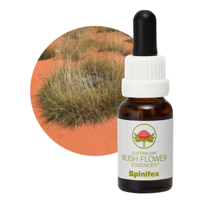 Australian Bush Flower Spinifex Stock Essence – 15ml manufacturer packaging photograph