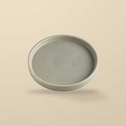 St. Eval Sage Candle Plate – Large, 20cm — original product packaging on warm beige background