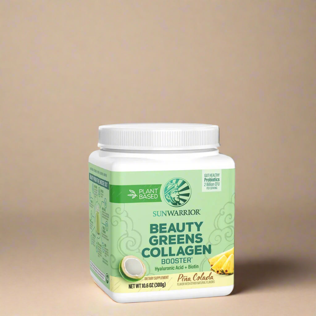 Sunwarrior Beauty Greens Collagen Booster – Piña Colada – 300g Powder