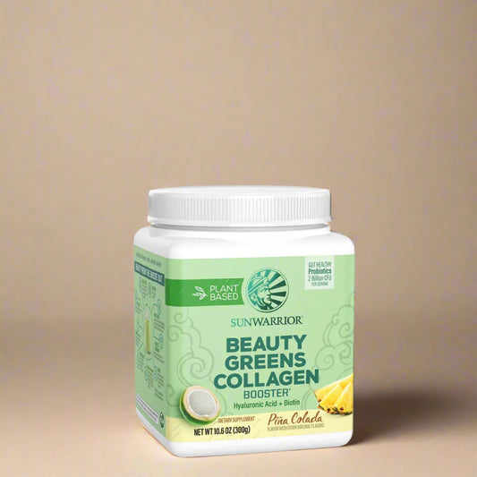 Sunwarrior Beauty Greens Collagen Booster – Piña Colada – 300g Powder