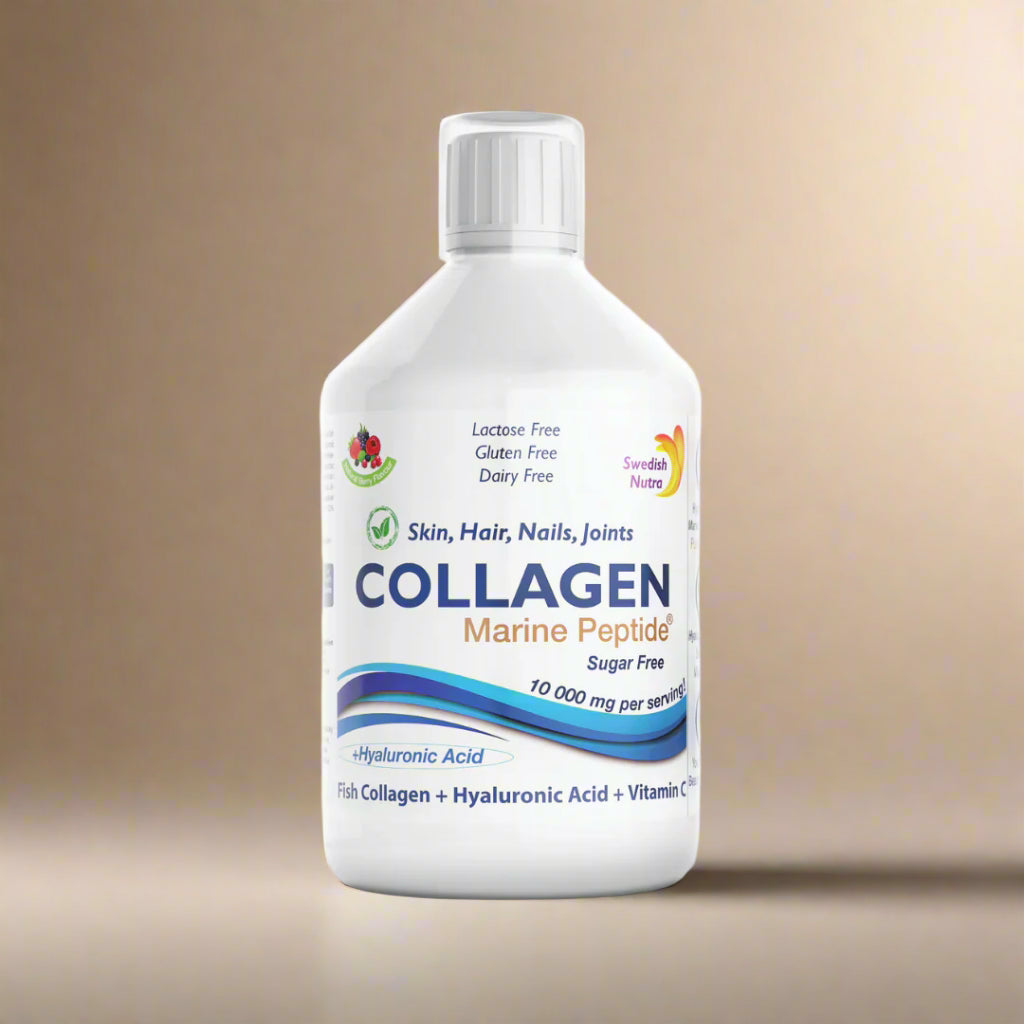 Swedish Nutra Marine Collagen Liquid 10,000mg Bottle – 500ml Daily Supplement