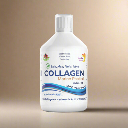 Swedish Nutra Marine Collagen Liquid 10,000mg Bottle – 500ml Daily Supplement