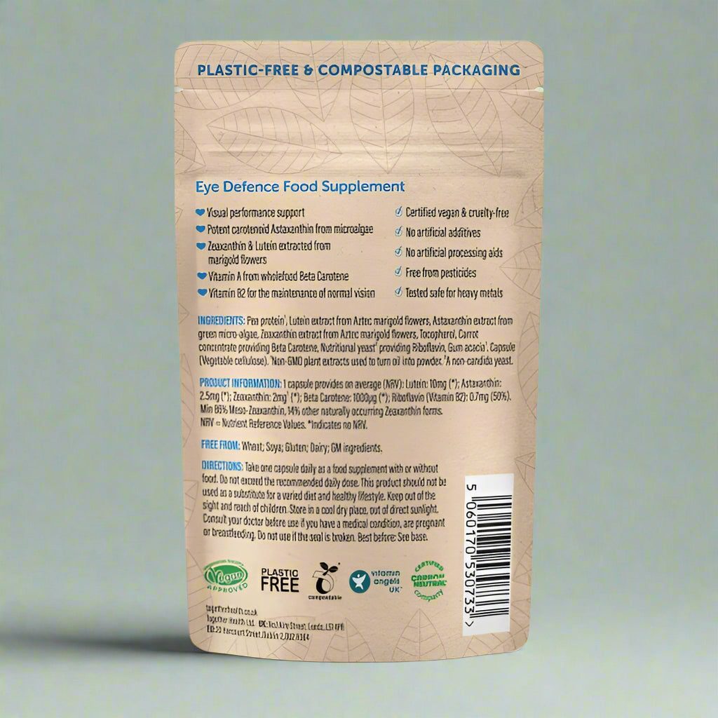 Supplement Facts and Carotenoids in Eye Defence – 30 Capsule