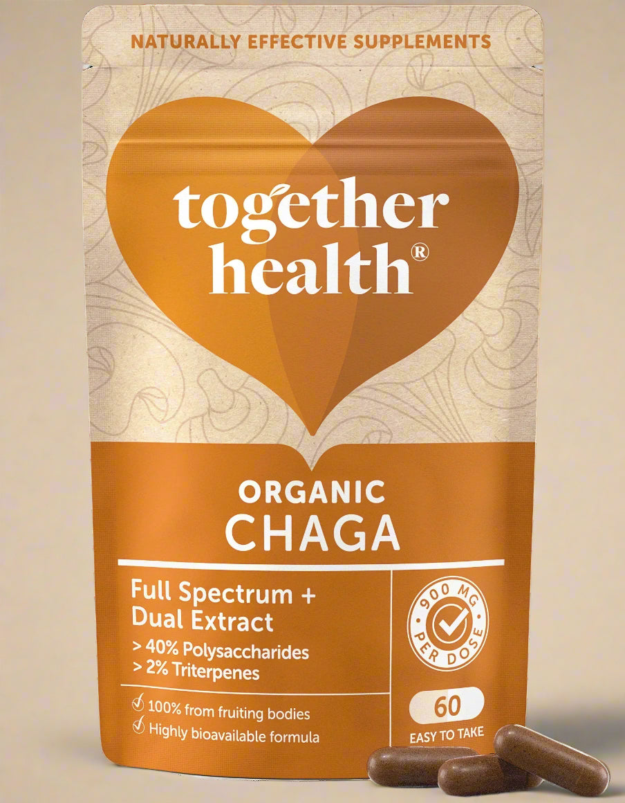  Together Health Chaga Mushroom 60 Capsules front packaging.