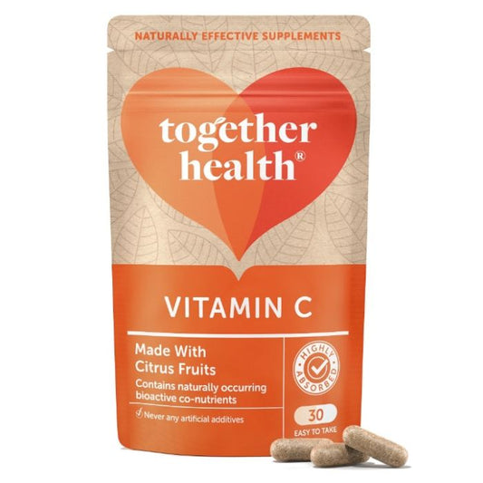 Front view of Together Health Citrus Vitamin C – 30 Capsules pouch
