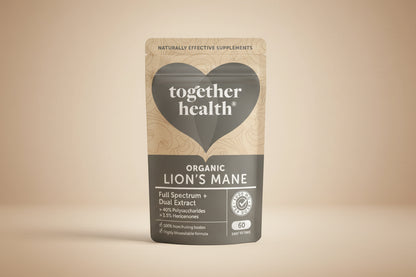 Together Health Lion’s Mane Mushroom 60 Capsules front packaging.
