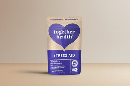 Together Health WholeVit Stress Aid Complex 30 Capsules Front Label