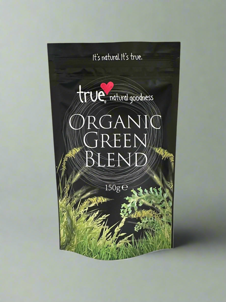 True Natural Goodness Greens Blend Organic 150g Front Label