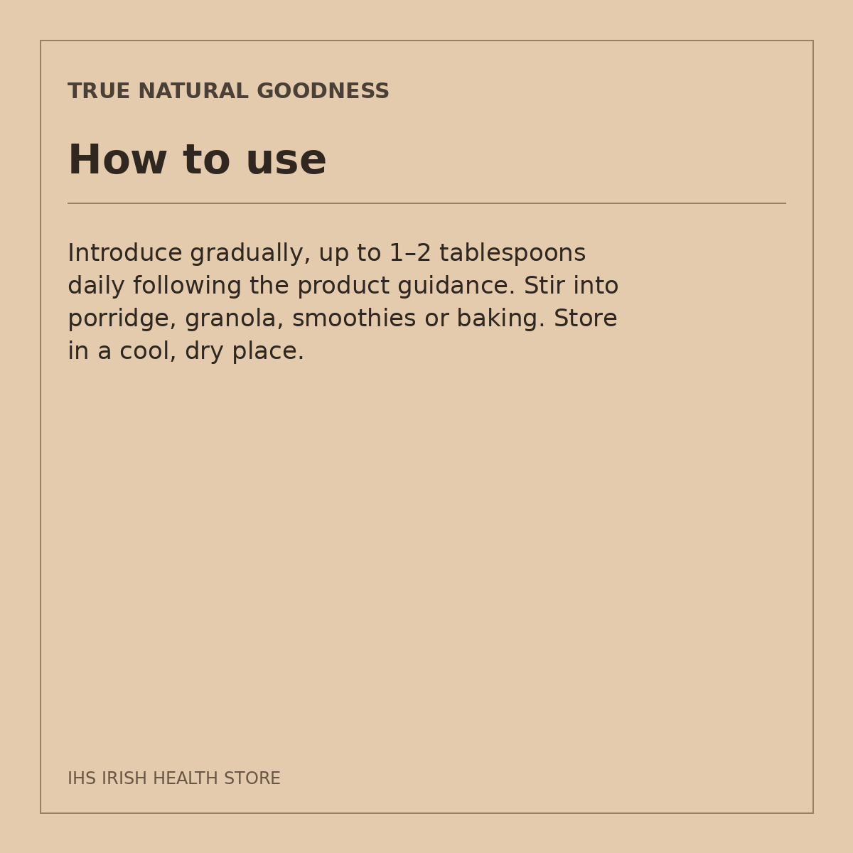 True Natural Goodness Organic Maca Powder – 1kg: how to use