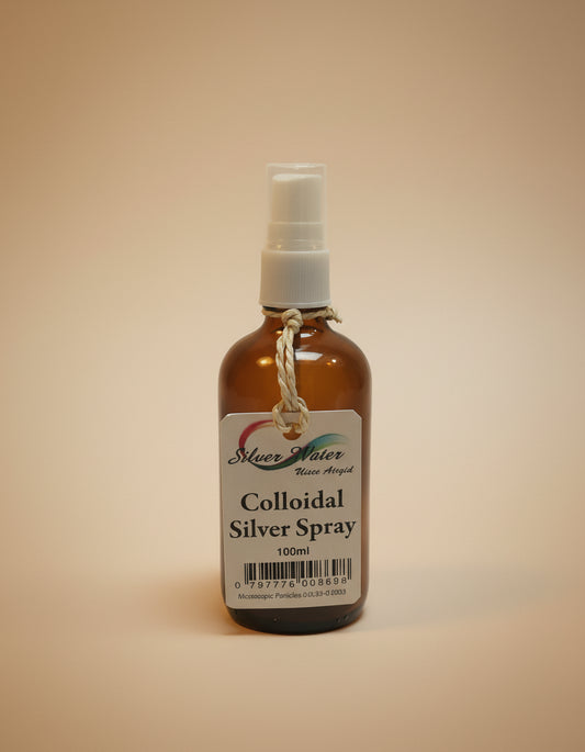 Uisce Colloidal Silver 30PPM Spray 100ml Amber Glass Bottle