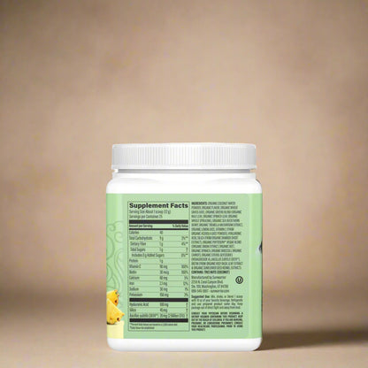 Vegan collagen-support greens booster with biotin and probiotics