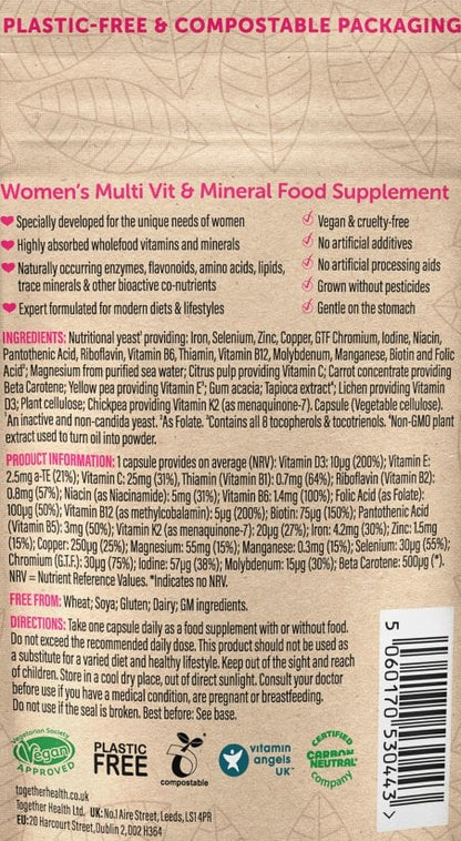 Vegan Whole Food Women’s Multivitamin