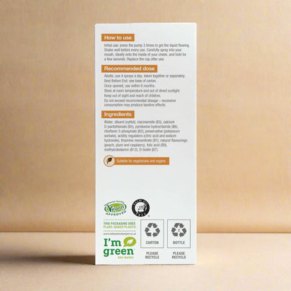  B vitamin complex in spray format for fast absorption and daily vitality