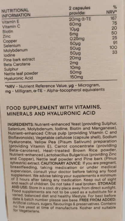 Wild Nutrition Complete Beauty Support - Directions, Benefits & Nutritional Information - 60 Capsules for Radiant 