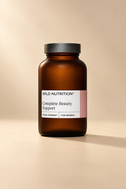 Front view of Wild Nutrition Complete Beauty Support – 60 Capsules, formulasted for