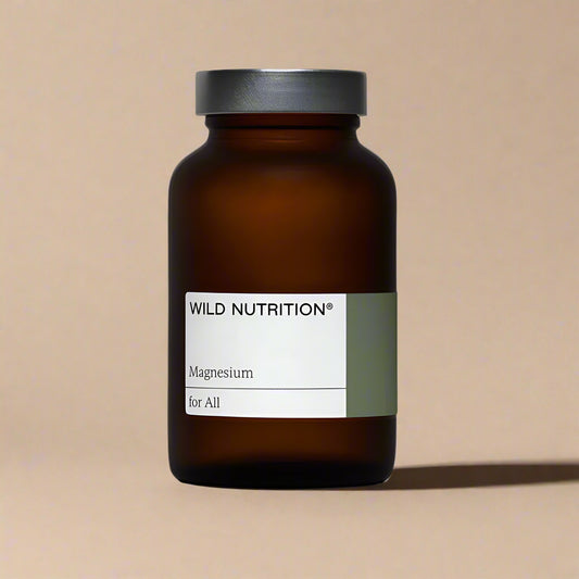 Wild Nutrition Magnesium 60 Capsules Front of Packaging