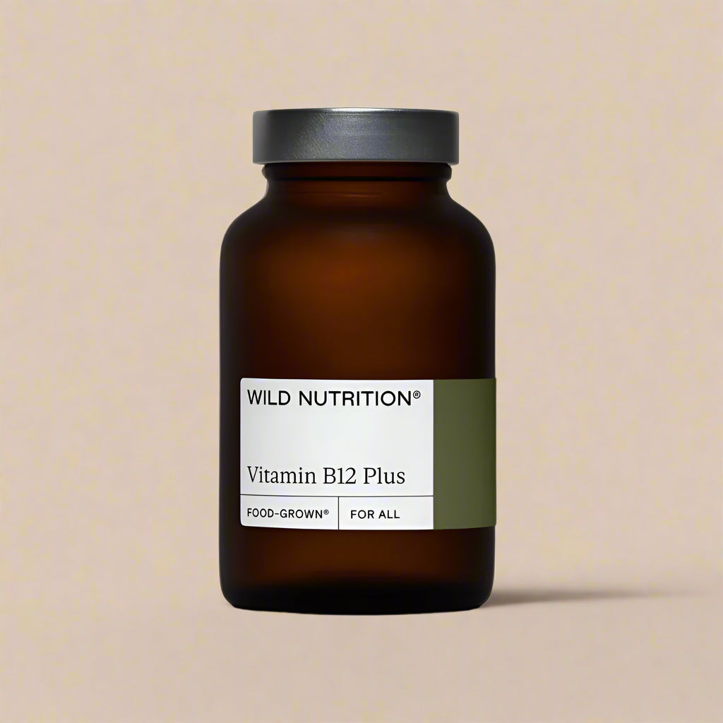 Wild Nutrition Vitamin B12 Plus 30 Capsules Front Label