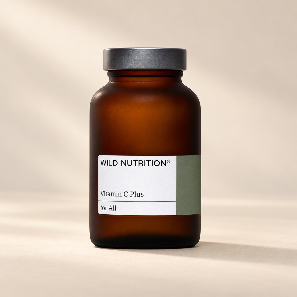 Wild Nutrition Vitamin C Plus 60 capsules – front bottle packaging