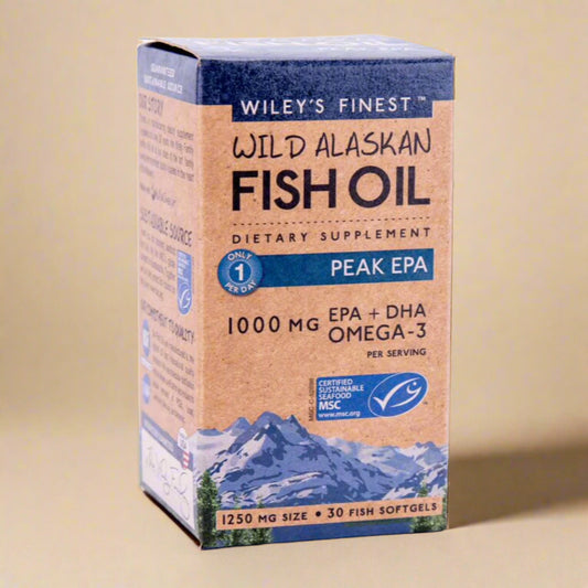 Wiley’s Finest Peak EPA 30 Capsules with 750mg EPA and 250mg DHA per softgel