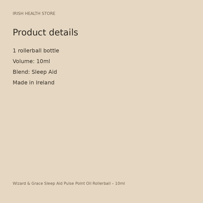 Wizard & Grace Sleep Aid Pulse Point Oil Rollerball – 10ml product details